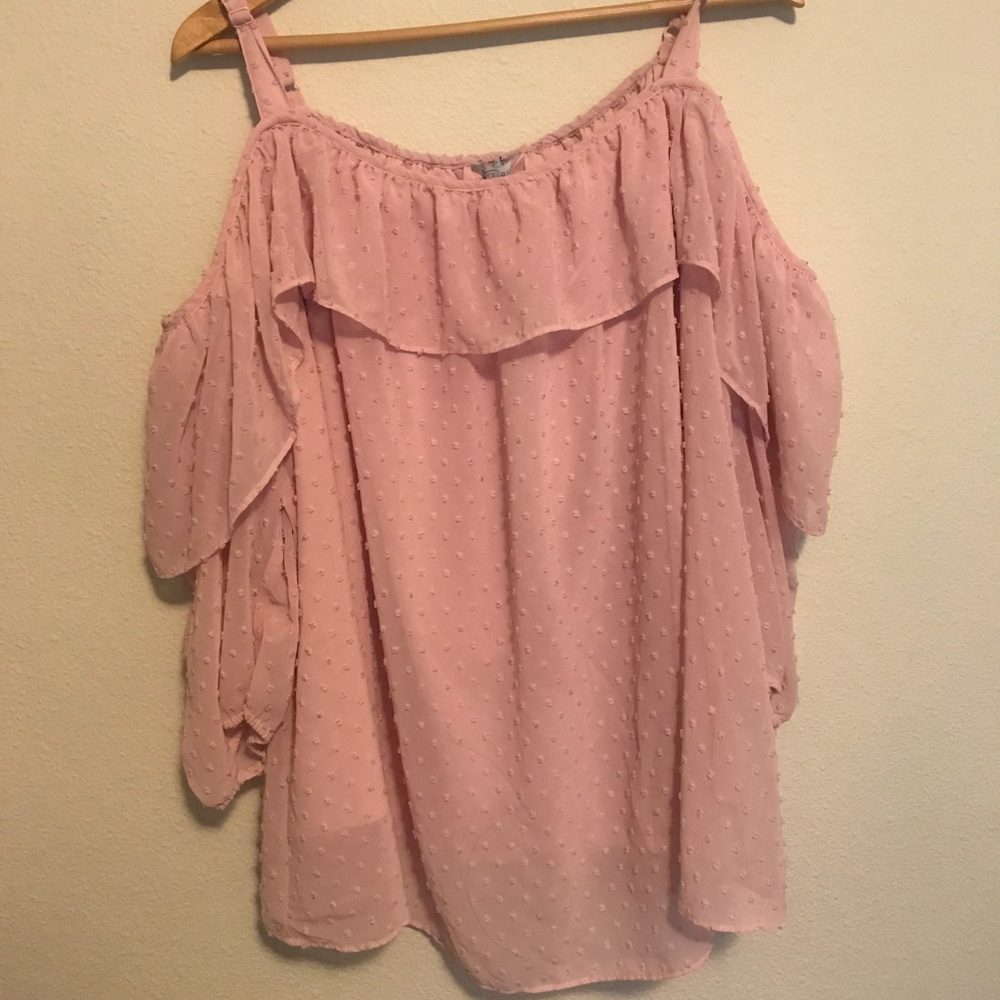 Rose colored shoulder Blouse